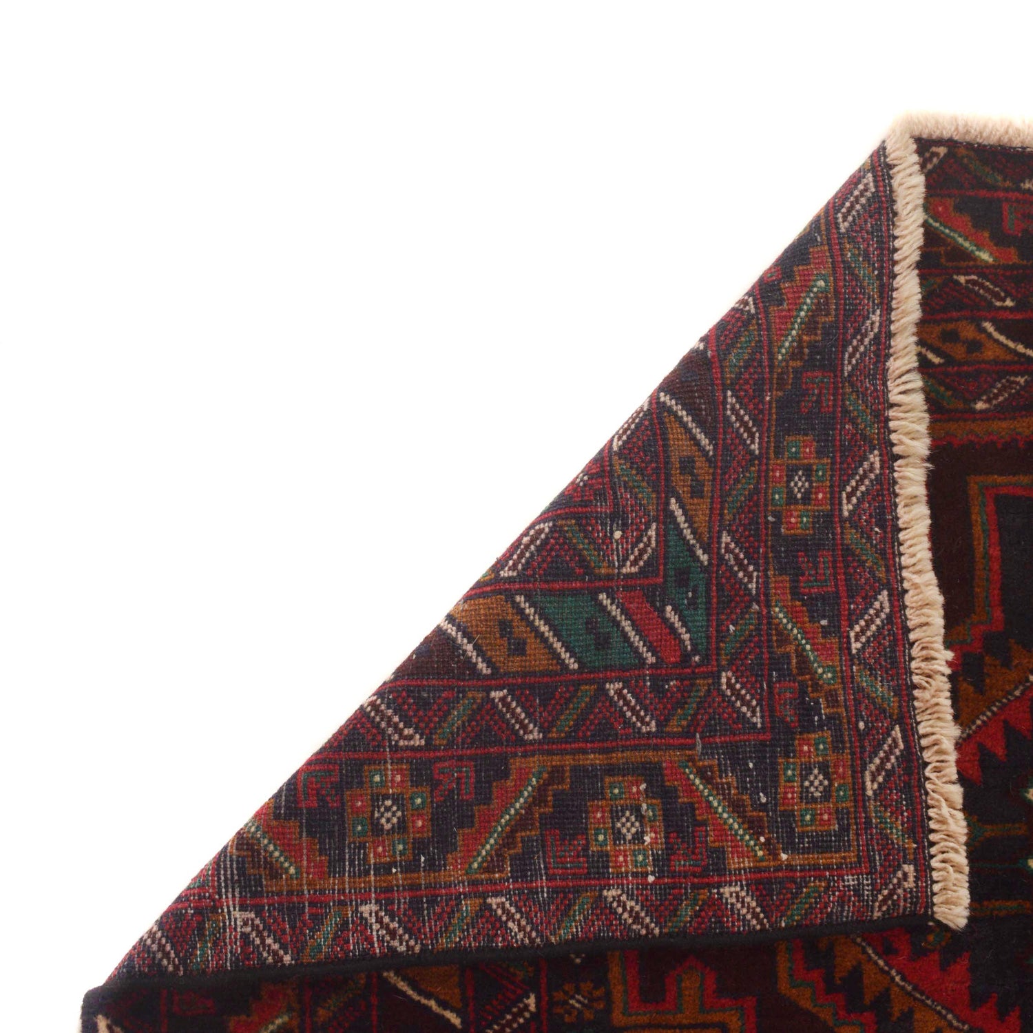 Baluchi Rug Handmade Multi Geometric 4x6 ft