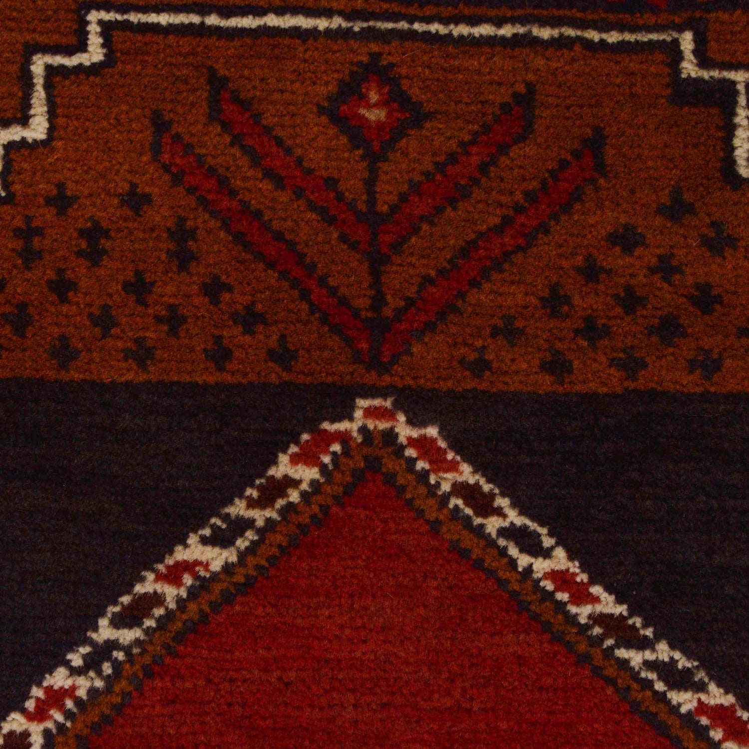Baluchi Rug Handmade Multi Geometric 4x6 ft