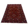 Baluchi Rug Handmade Multi Geometric 4x6 ft