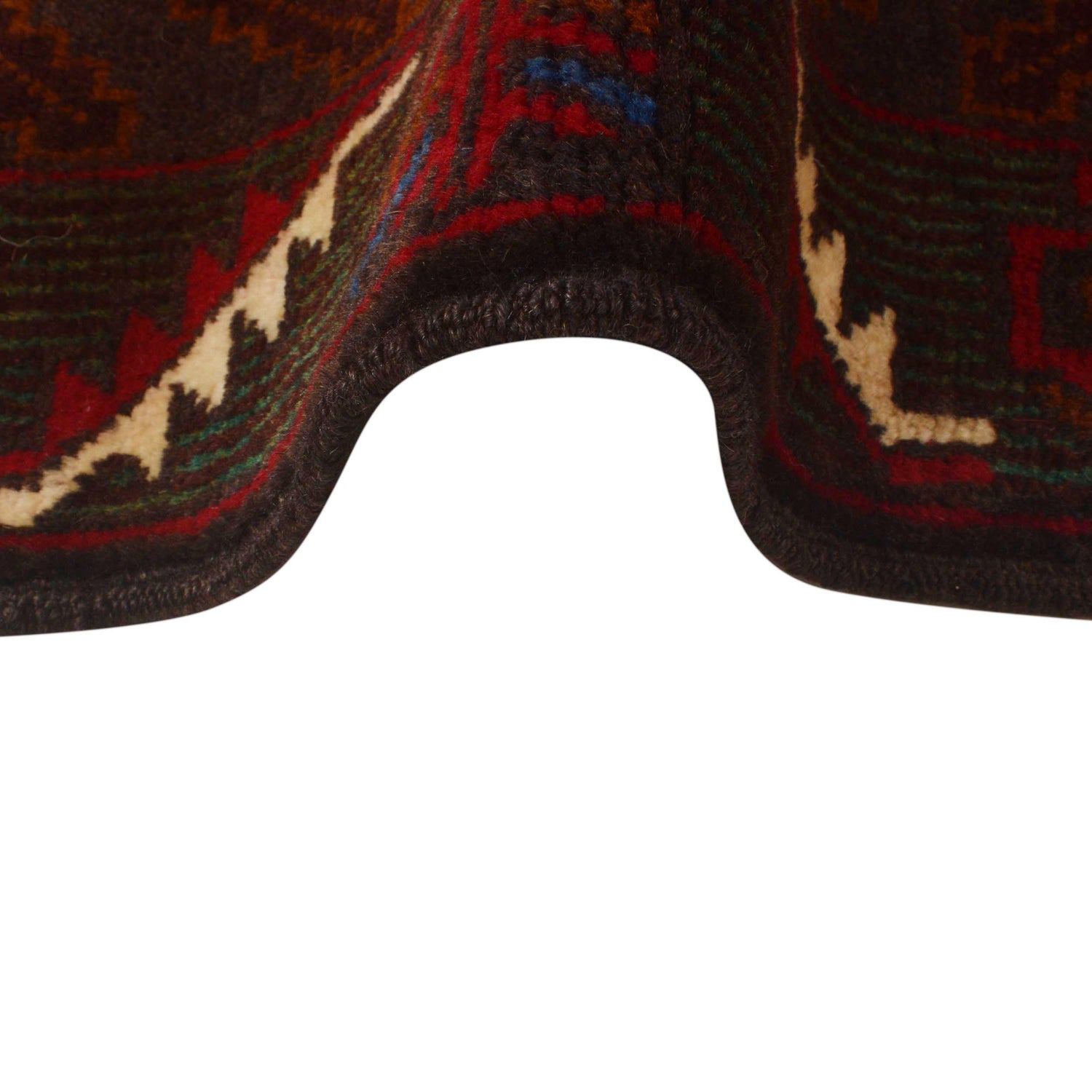 Baluchi Rug Handmade Multi Geometric 4x6 ft
