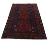 Baluchi Rug Handmade Multi Geometric 4x6 ft