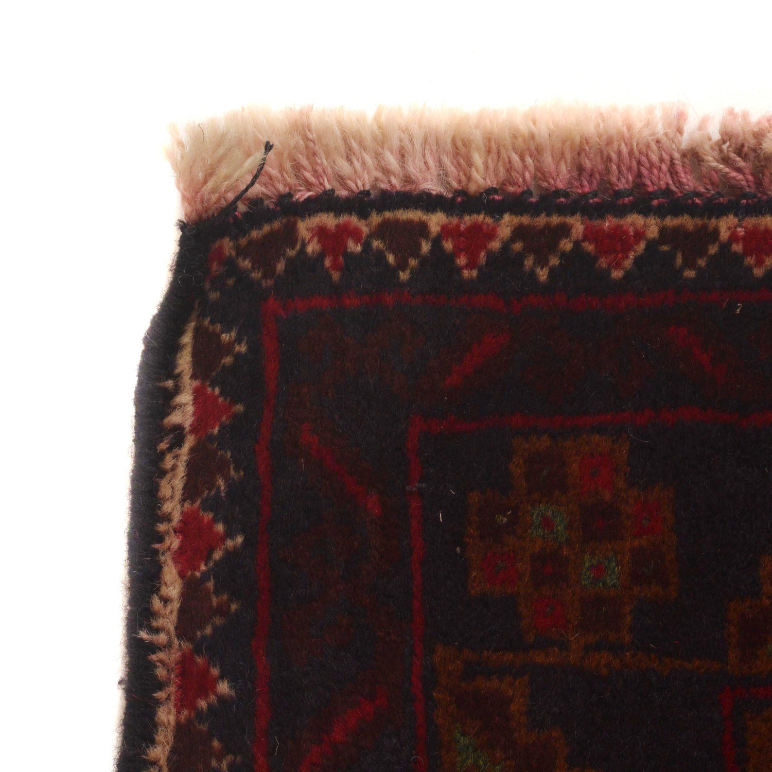 Baluchi Rug Handmade Multi Geometric 4x6 ft
