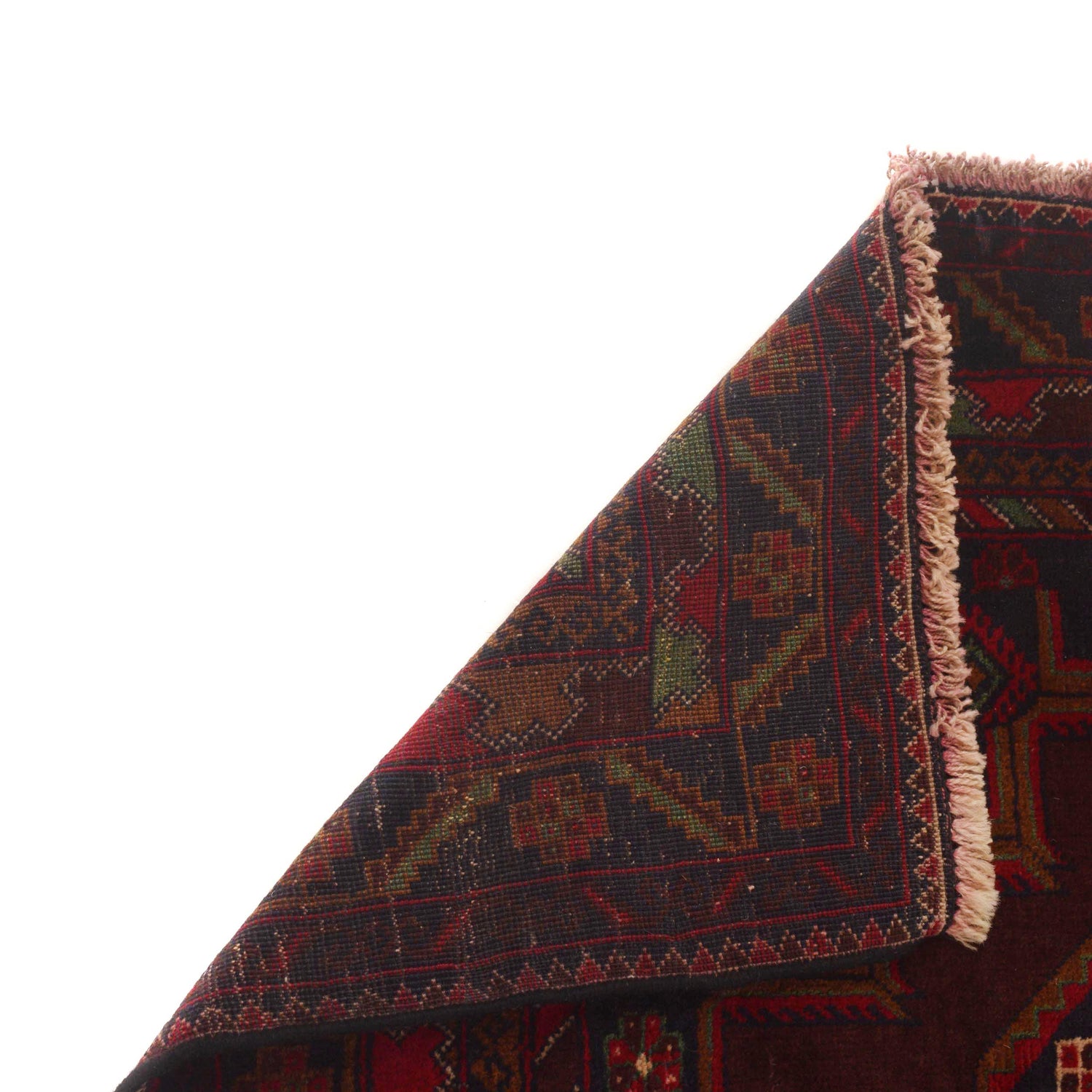 Baluchi Rug Handmade Multi Geometric 4x6 ft