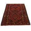Baluchi Rug Handmade Red Geometric 4x6 ft
