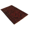 Baluchi Rug Handmade Red Geometric 4x6 ft