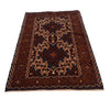 Baluchi Rug Handmade Multi Geometric 4x6 ft