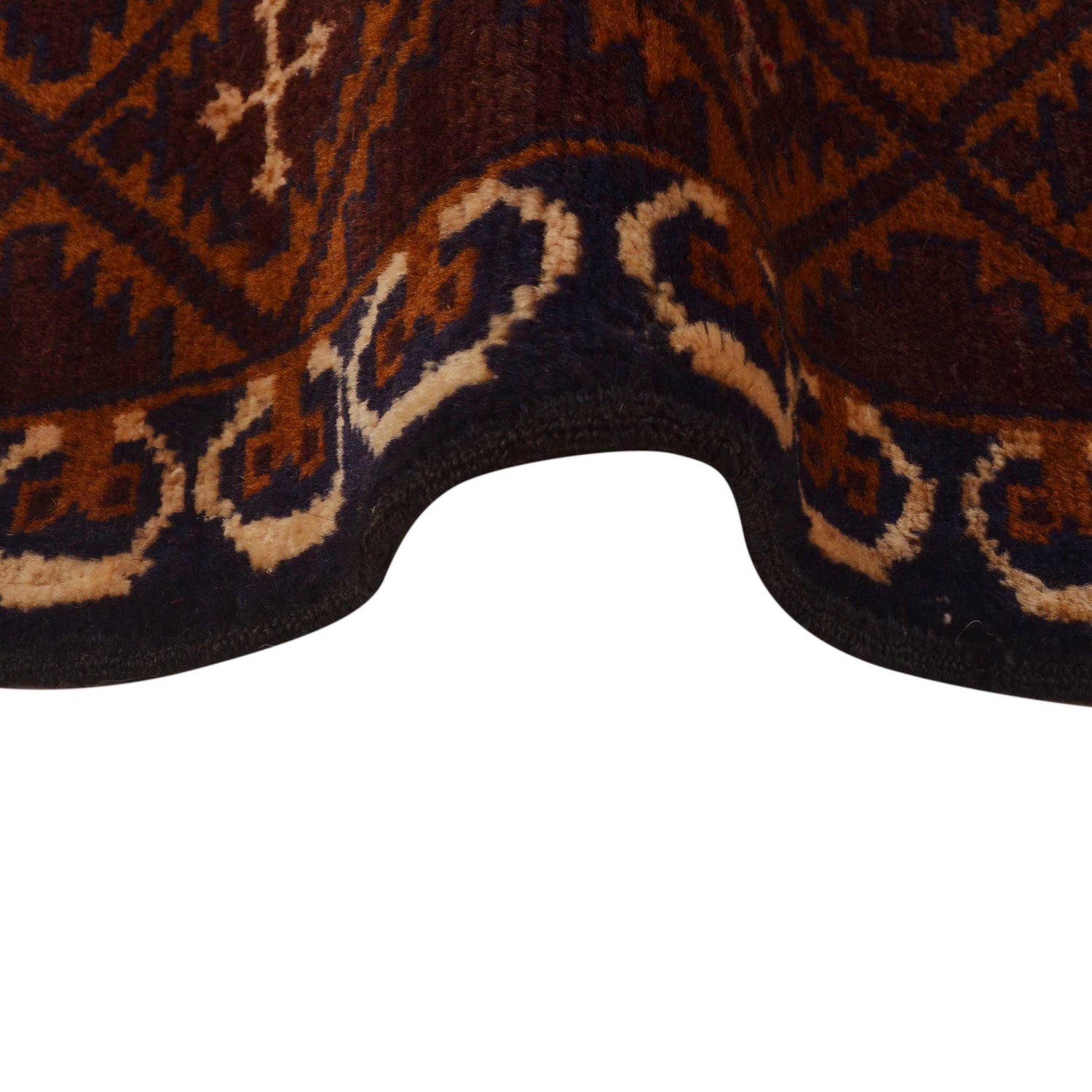 Baluchi Rug Handmade Multi Geometric 4x6 ft