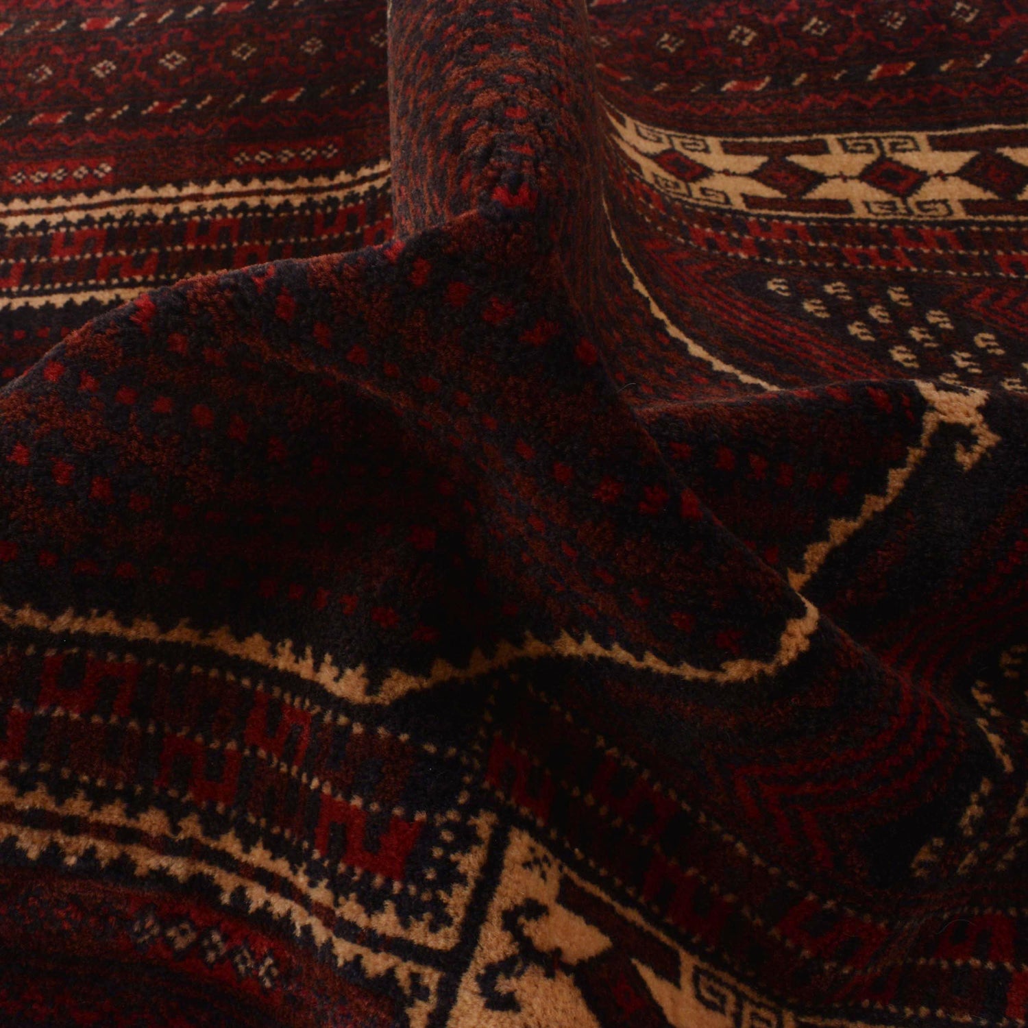 Baluchi Rug Handmade Multi Prayer Design 3x5 ft