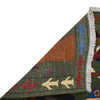 War Area Rug Handmade Green Tank + Helicopter + Riffle 4x6