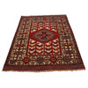 Barjasta Area Rug Handmade Multi Floral 4x6 ft