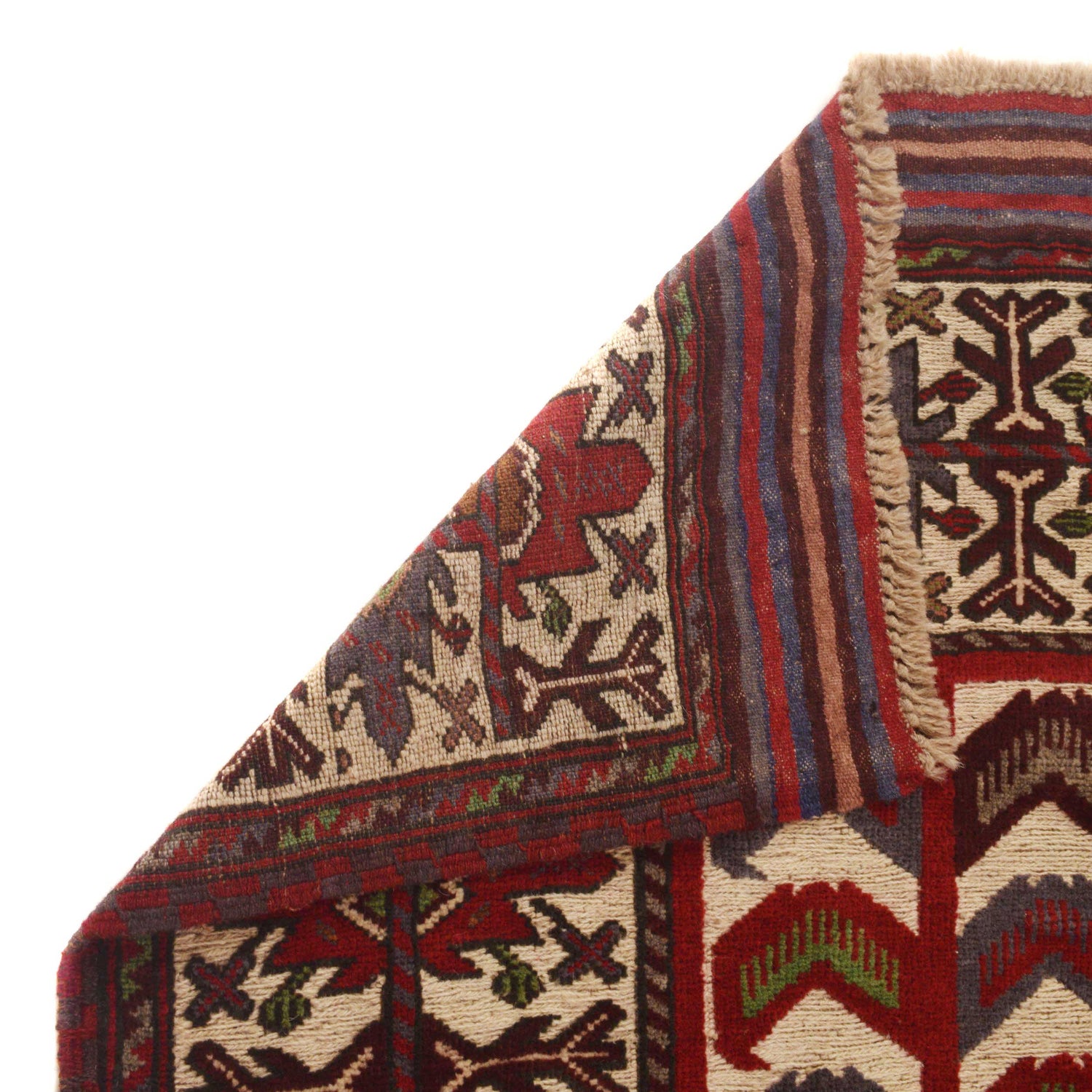 Barjasta Area Rug Handmade Multi Floral 4x6 ft