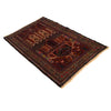 Baluchi Rug Handmade Multi Prayer Design 2x4 ft