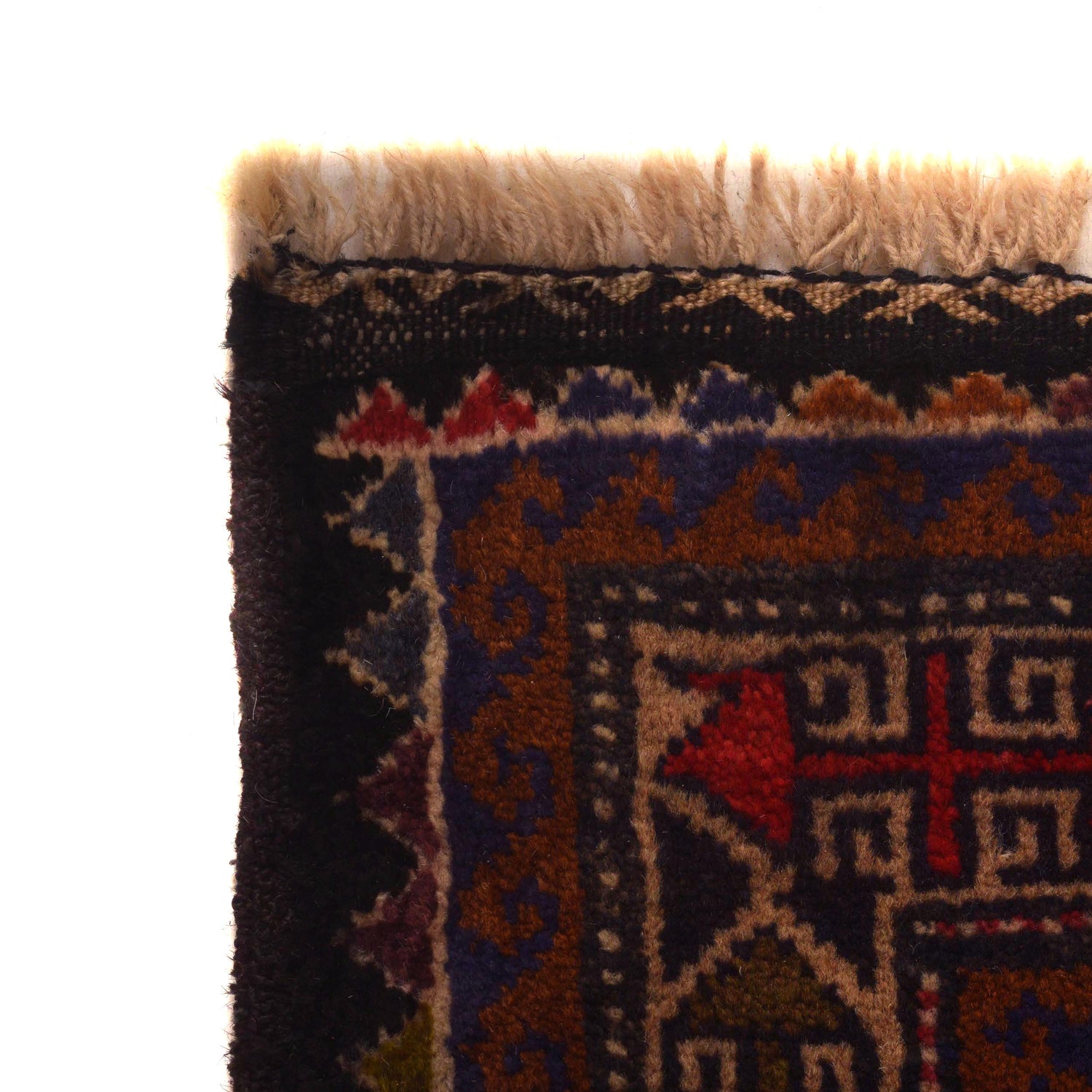 Baluchi Rug Handmade Multi Prayer Design 2x4 ft