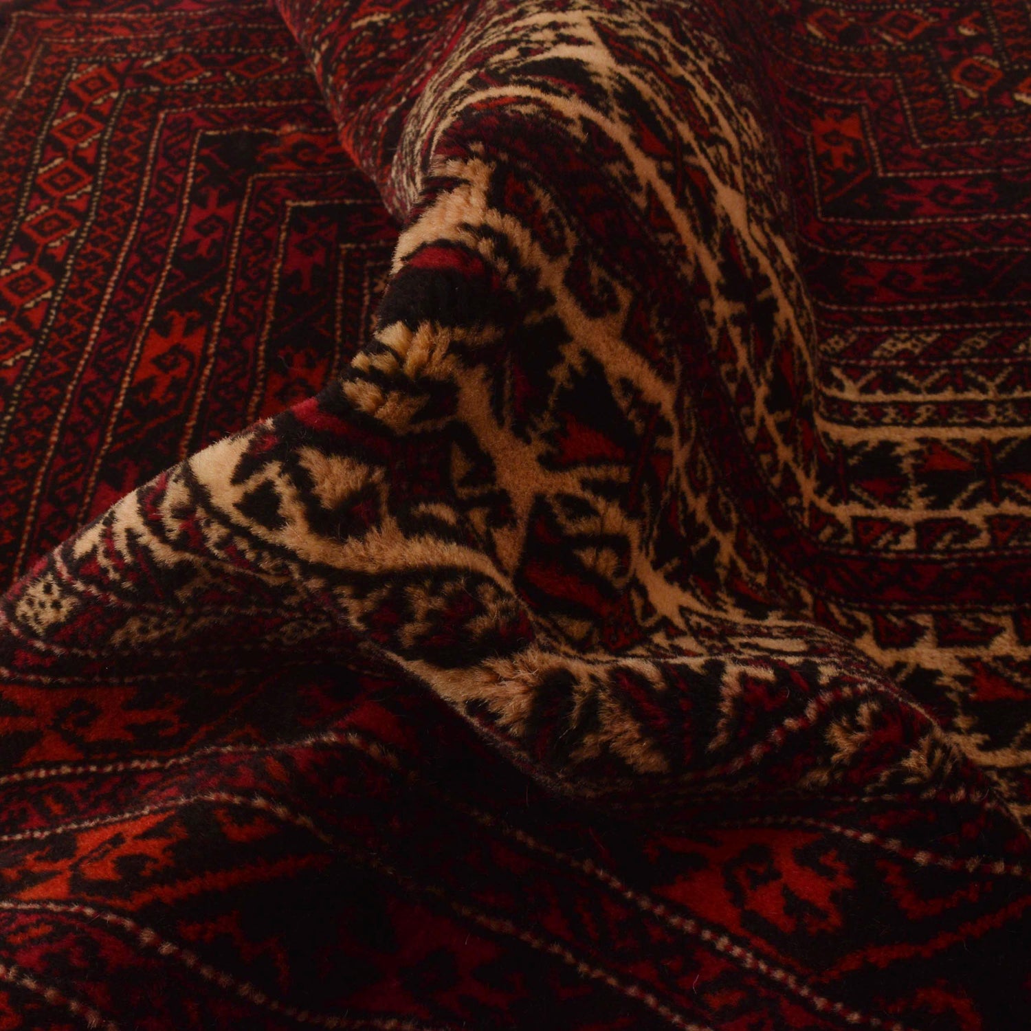 Baluchi Rug Handmade Multi Prayer Design 3x5 ft