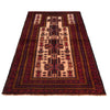 Baluchi Rug Handmade Beige Prayer Design 3x5 ft