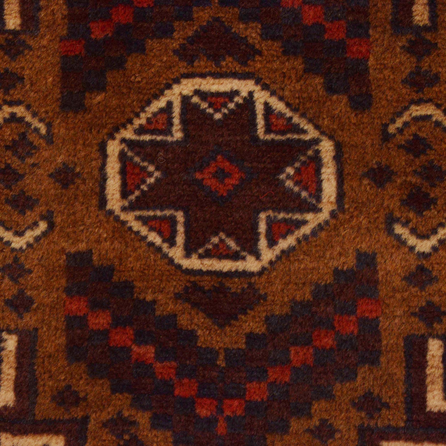 Baluchi Rug Handmade Multi Geometric 4x6 ft