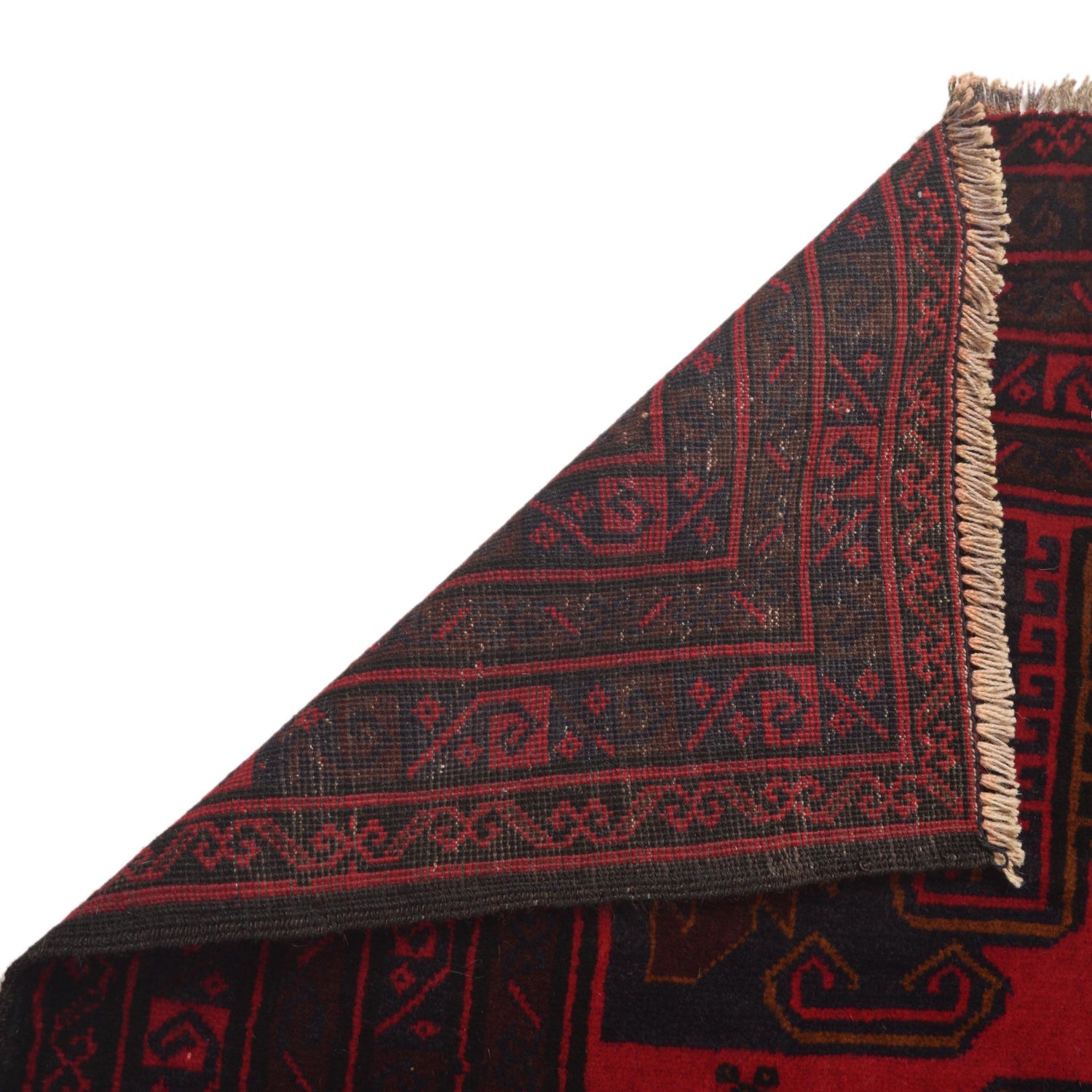 Baluchi Rug Handmade Red Geometric 5x8 ft