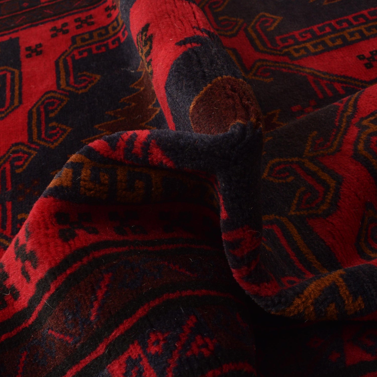Baluchi Rug Handmade Red Geometric 5x8 ft