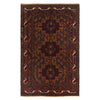 Baluchi Rug Handmade Multi Geometric 4x6 ft