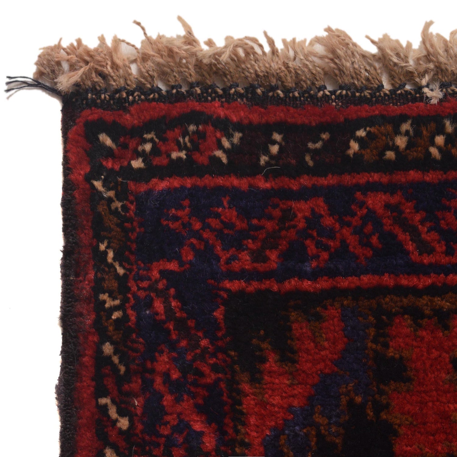 Baluchi Rug Handmade Red Geometric 4x6 ft