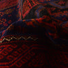 Baluchi Rug Handmade Red Geometric 4x6 ft