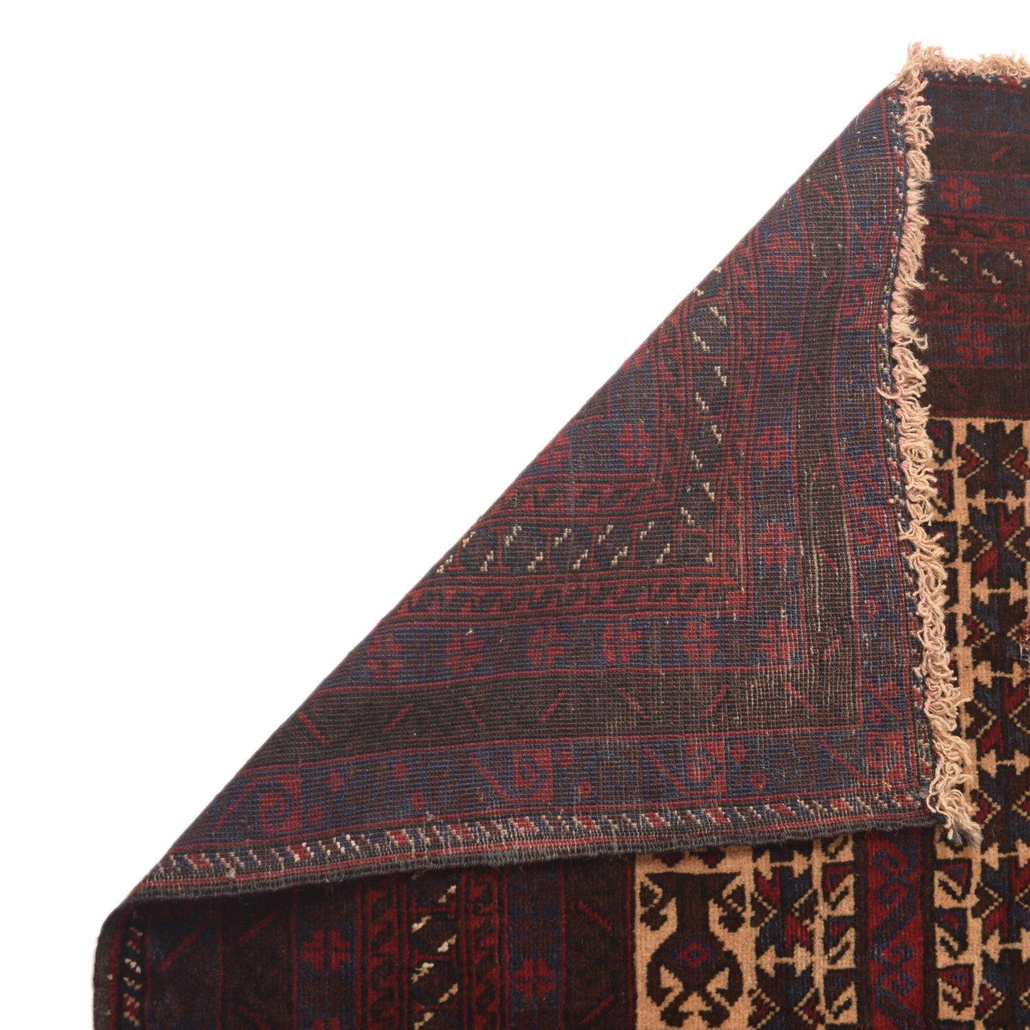 Baluchi Rug Handmade Multi Prayer Design 3x5 ft