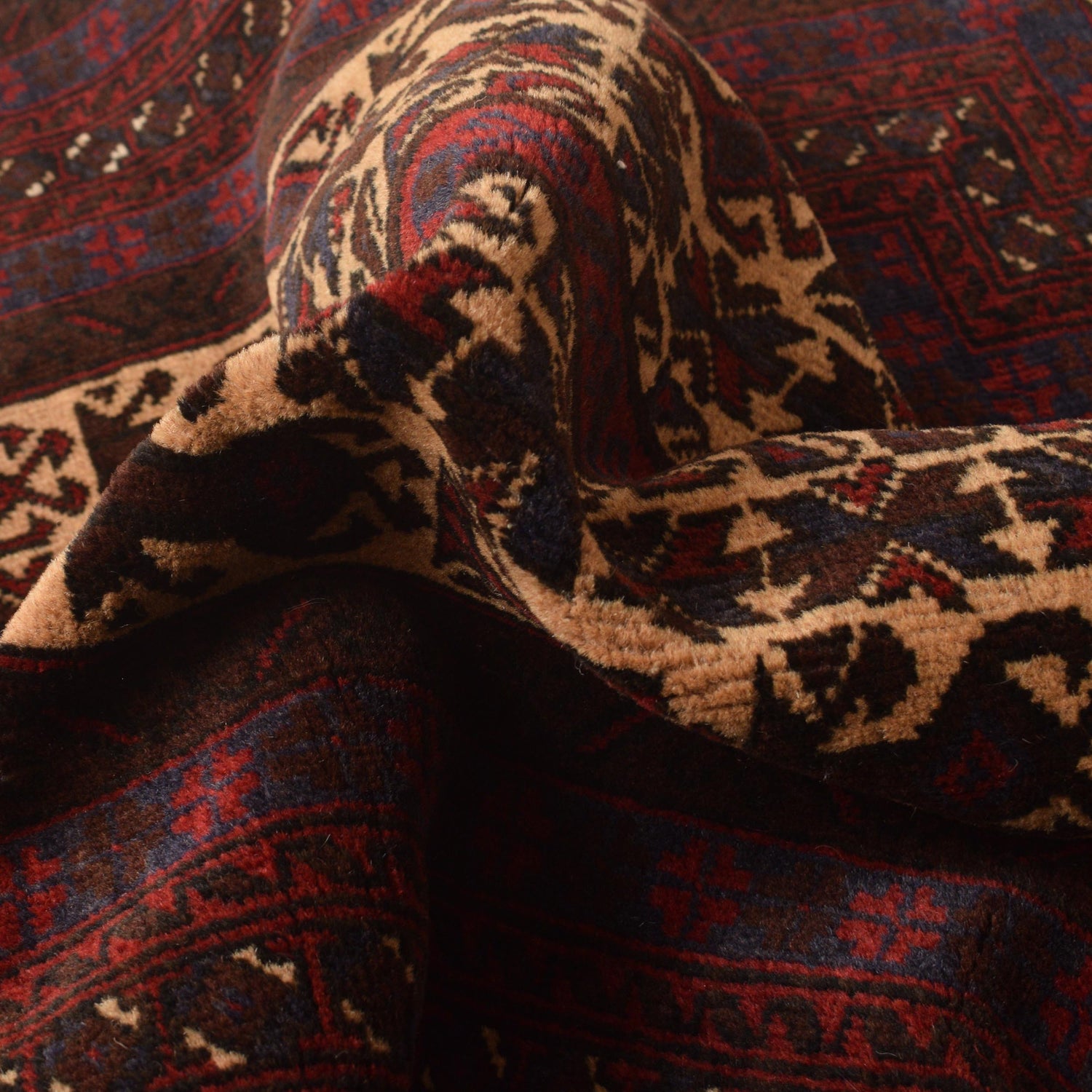 Baluchi Rug Handmade Multi Prayer Design 3x5 ft