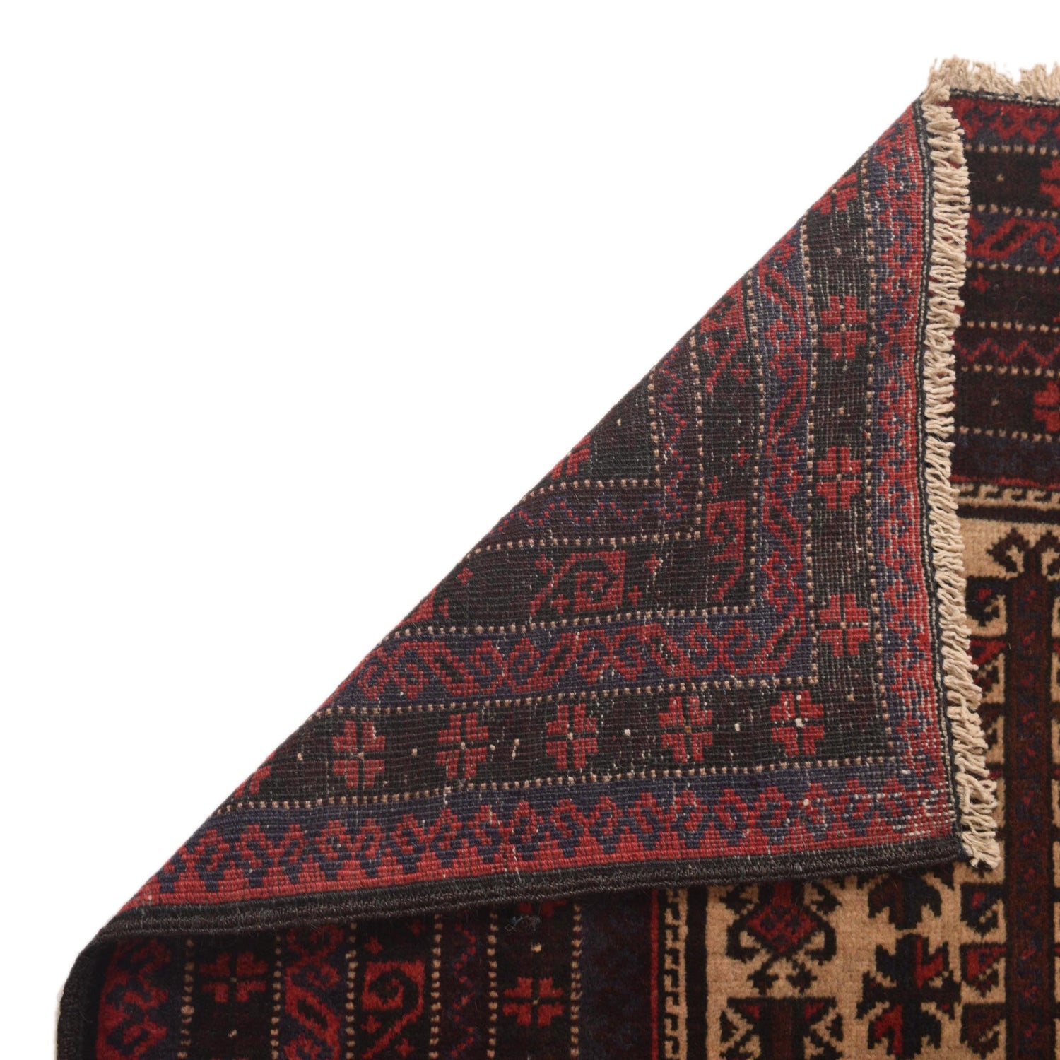 Baluchi Rug Handmade Multi Prayer Design 2x4 ft