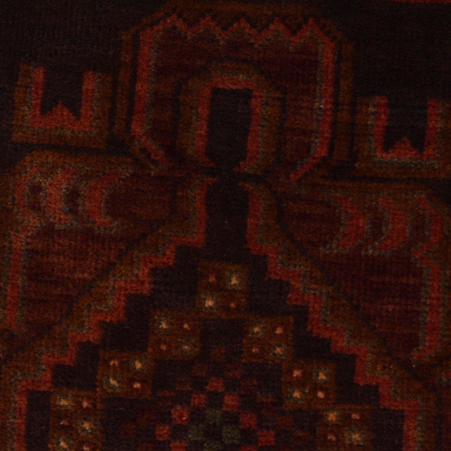 Baluchi Rug Handmade Multi Prayer Design 3x5 ft