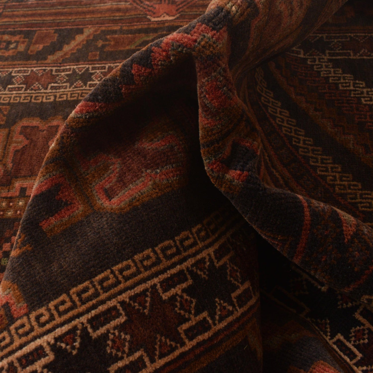 Baluchi Rug Handmade Multi Prayer Design 3x5 ft