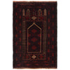 Baluchi Rug Handmade Multi Prayer Design 3x5 ft