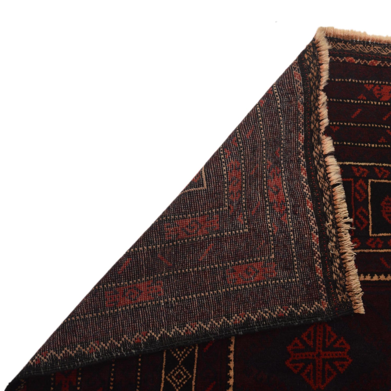 Baluchi Rug Handmade Multi Prayer Design 3x5 ft