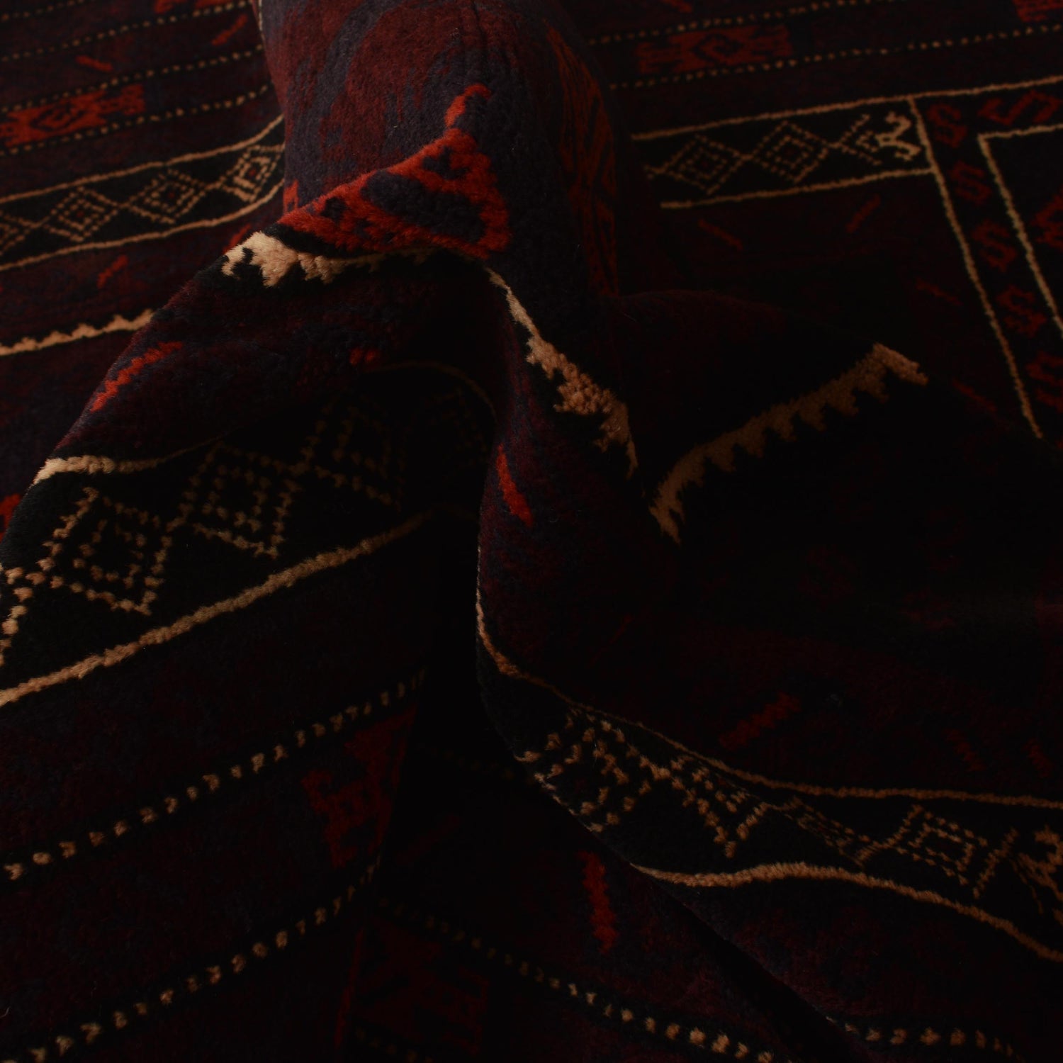 Baluchi Rug Handmade Multi Prayer Design 3x5 ft