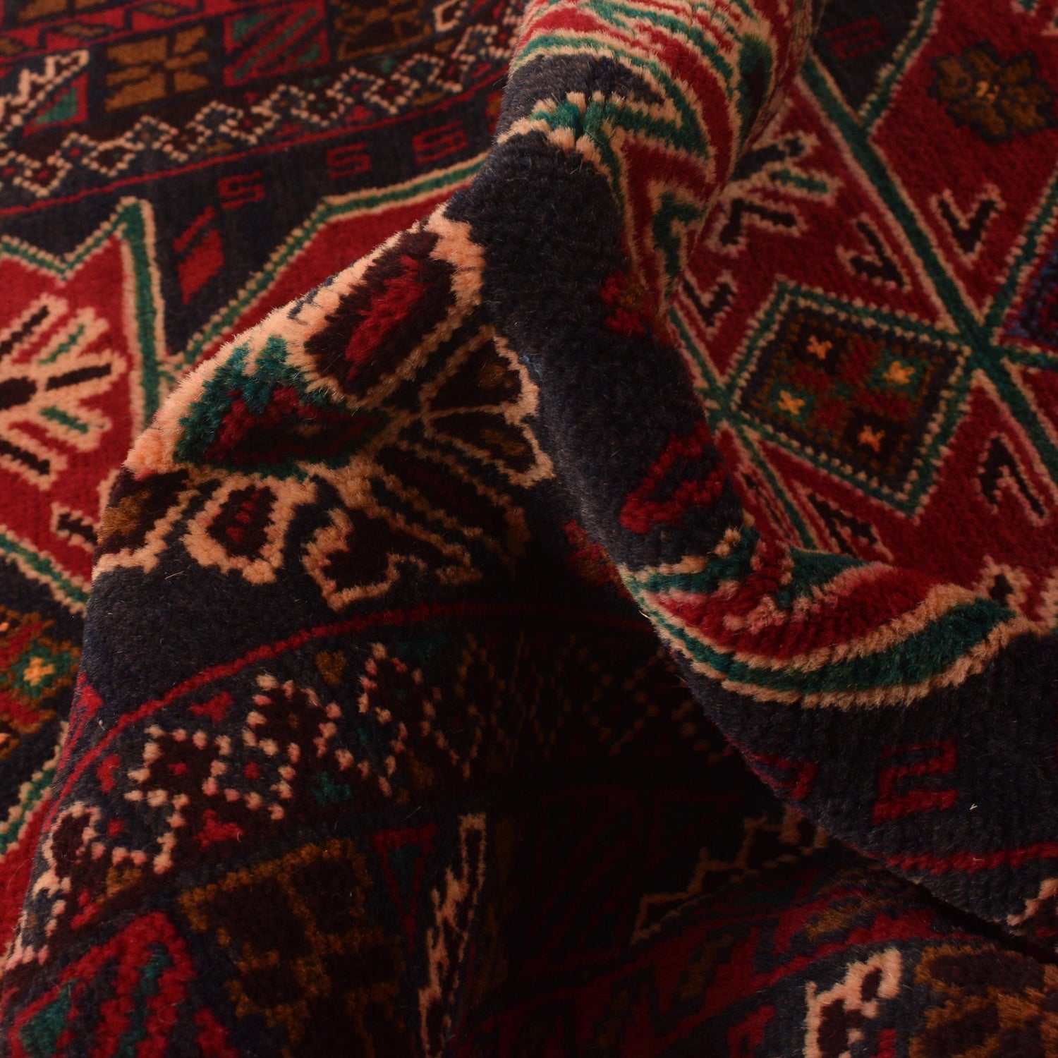 Baluchi Runner Rug Handmade Red 6' Runner