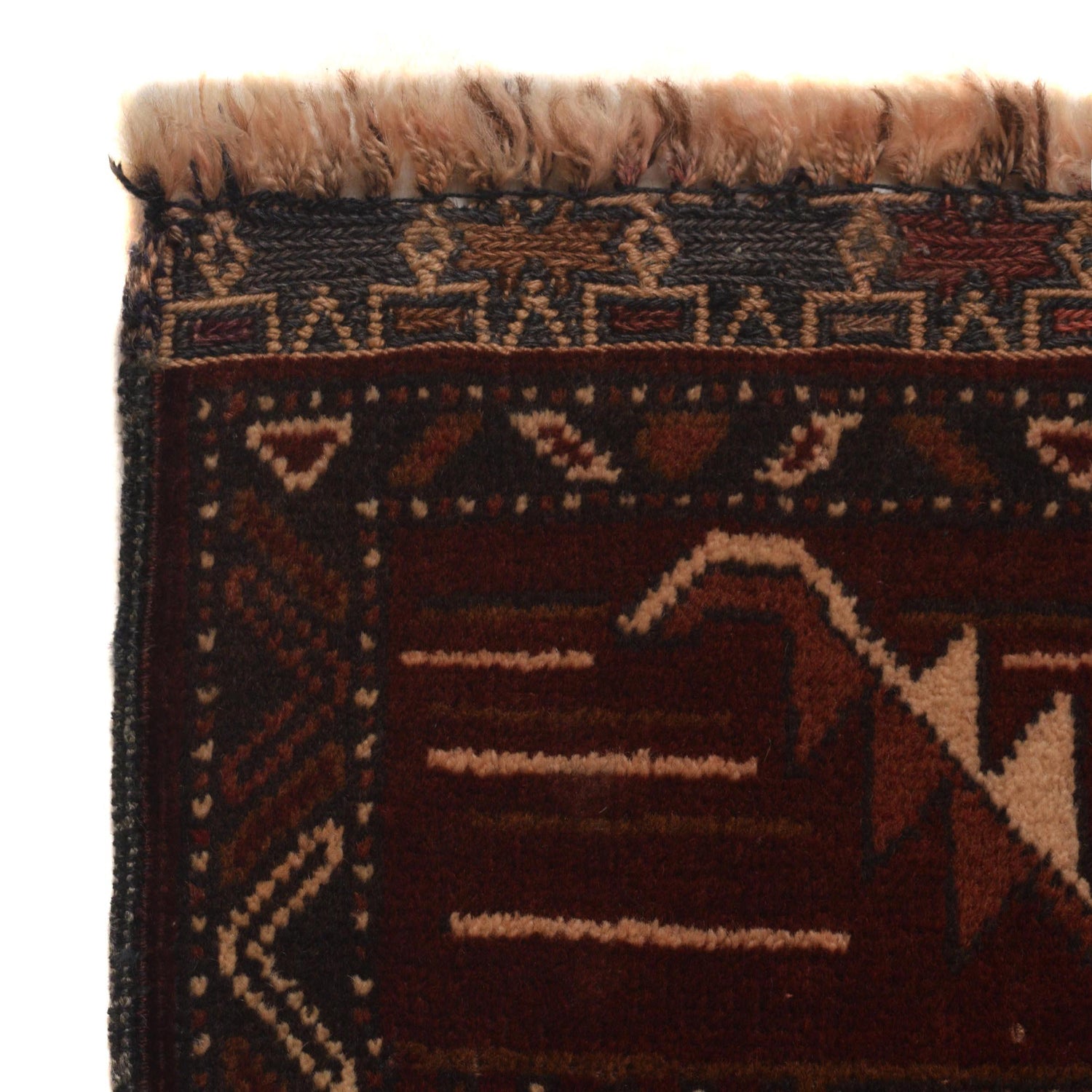Baluchi Rug Handmade Multi Prayer Design 3x5 ft