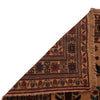 War Area Rug Handmade Brown Tank + Riffle + Helicopter 7x10