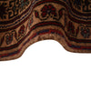War Area Rug Handmade Brown Tank + Riffle + Helicopter 7x10