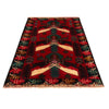 Baluchi Rug Handmade Red Geometric 2x4 ft