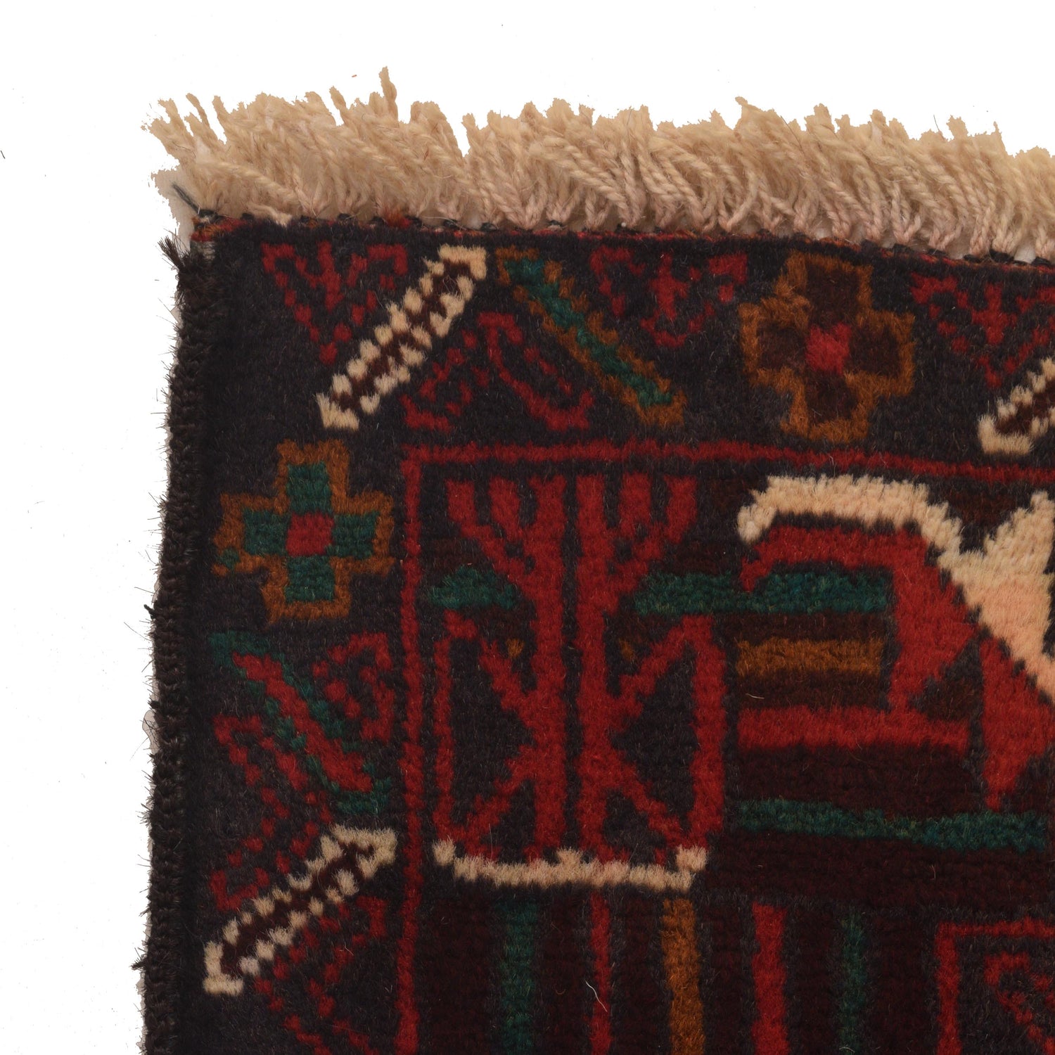 Baluchi Runner Rug Handmade Red 6' Runner