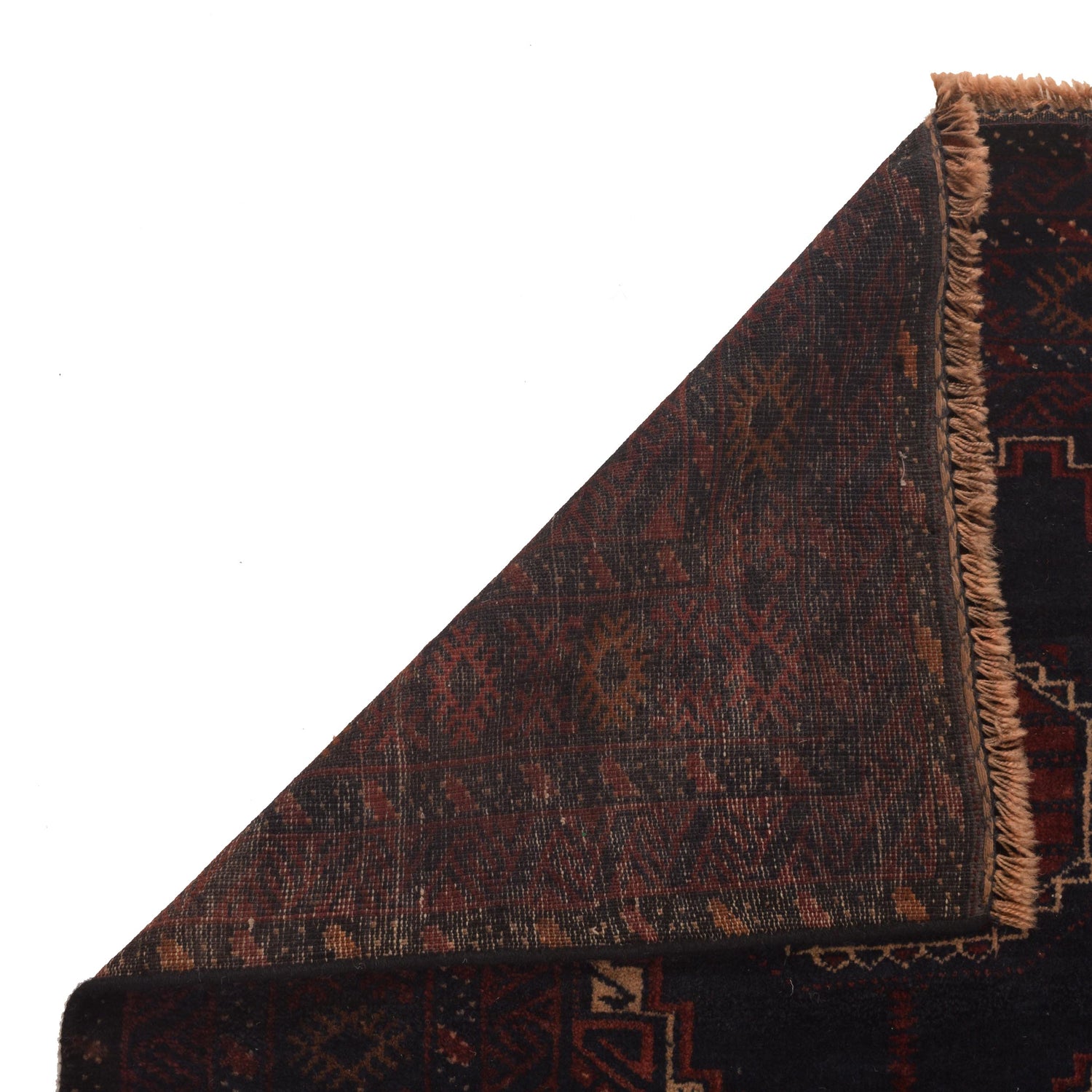 Baluchi Rug Handmade Multi Geometric 4x6 ft
