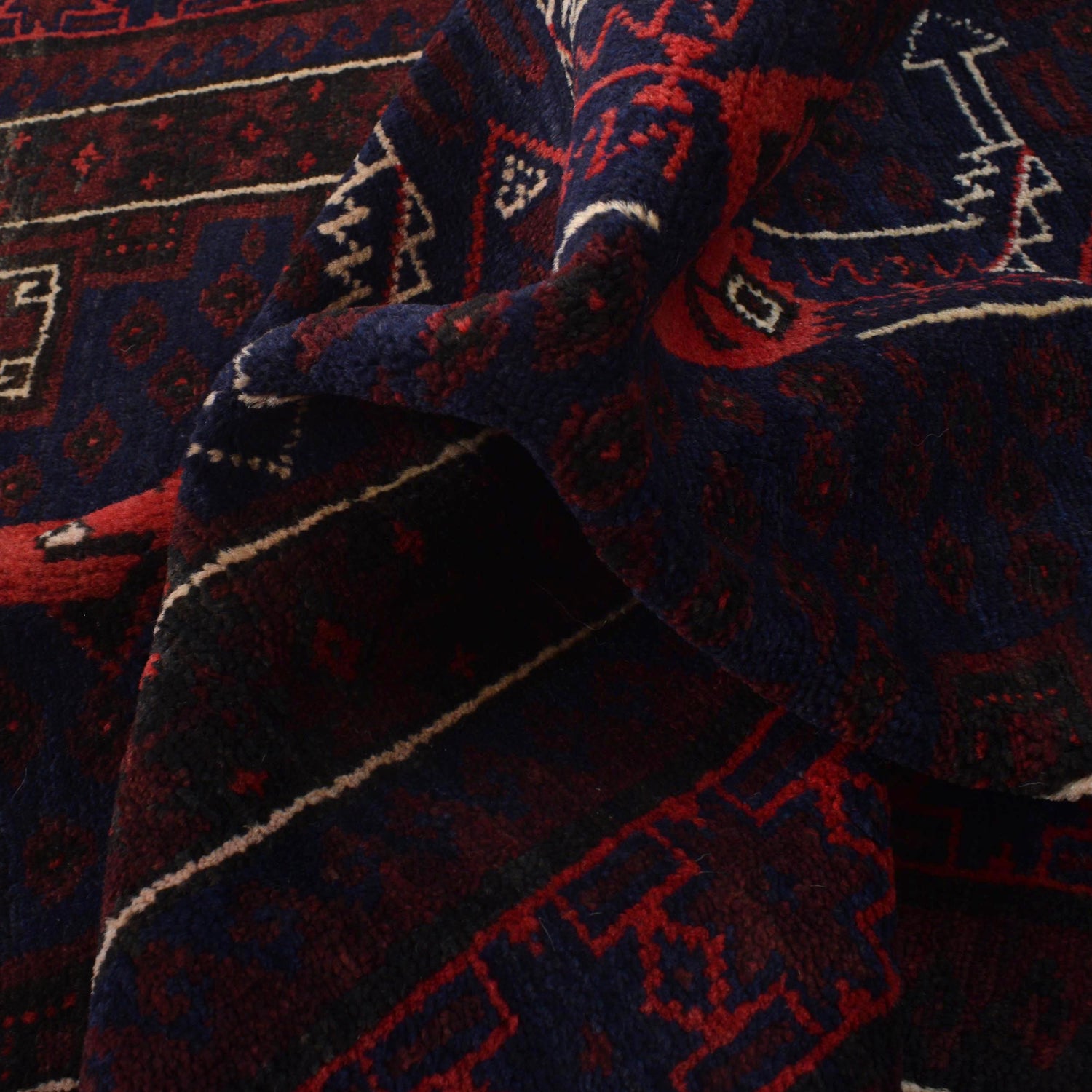 Baluchi Rug Handmade Multi Prayer Design 3x5 ft