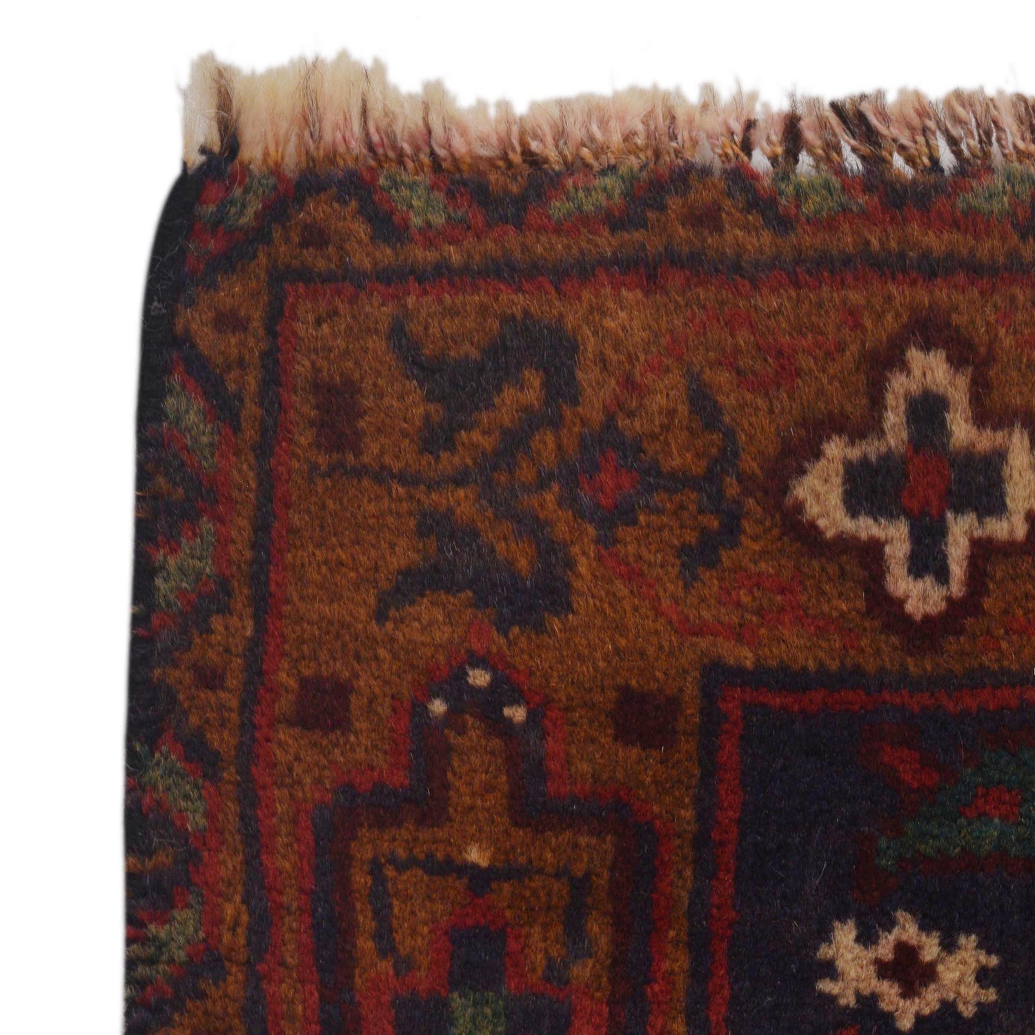 Baluchi Rug Handmade Red Geometric 3x5 ft