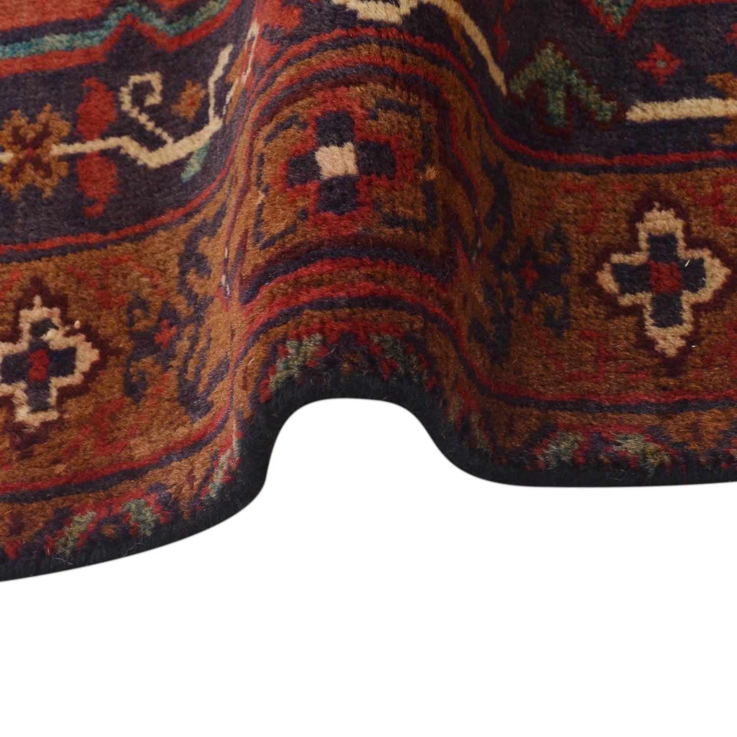 Baluchi Rug Handmade Red Geometric 3x5 ft