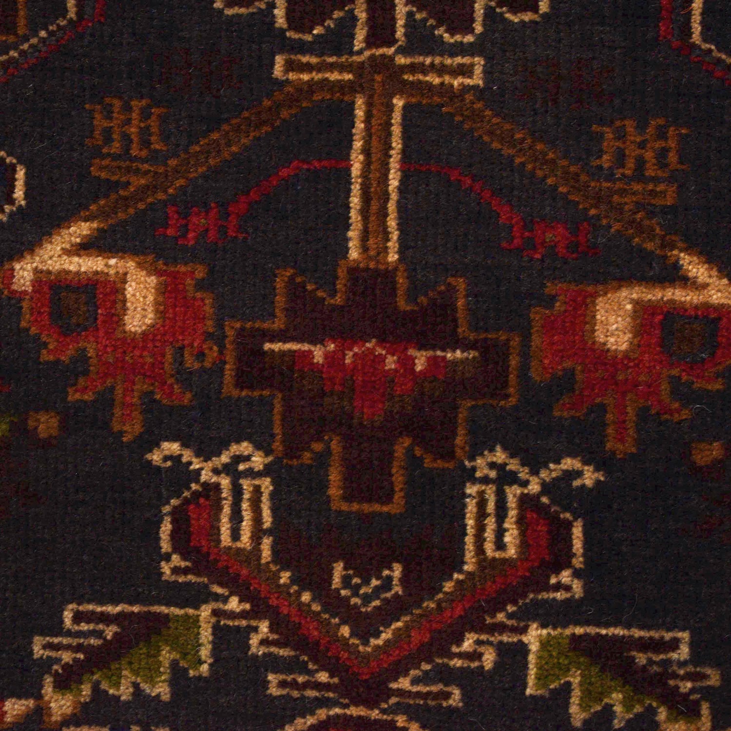 Baluchi Rug Handmade Multi Prayer Design 2x4 ft