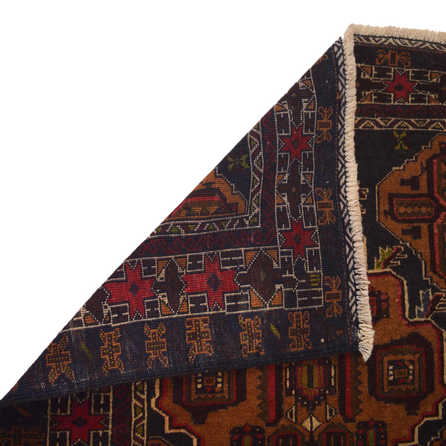 Baluchi Rug Handmade Multi Prayer Design 2x4 ft