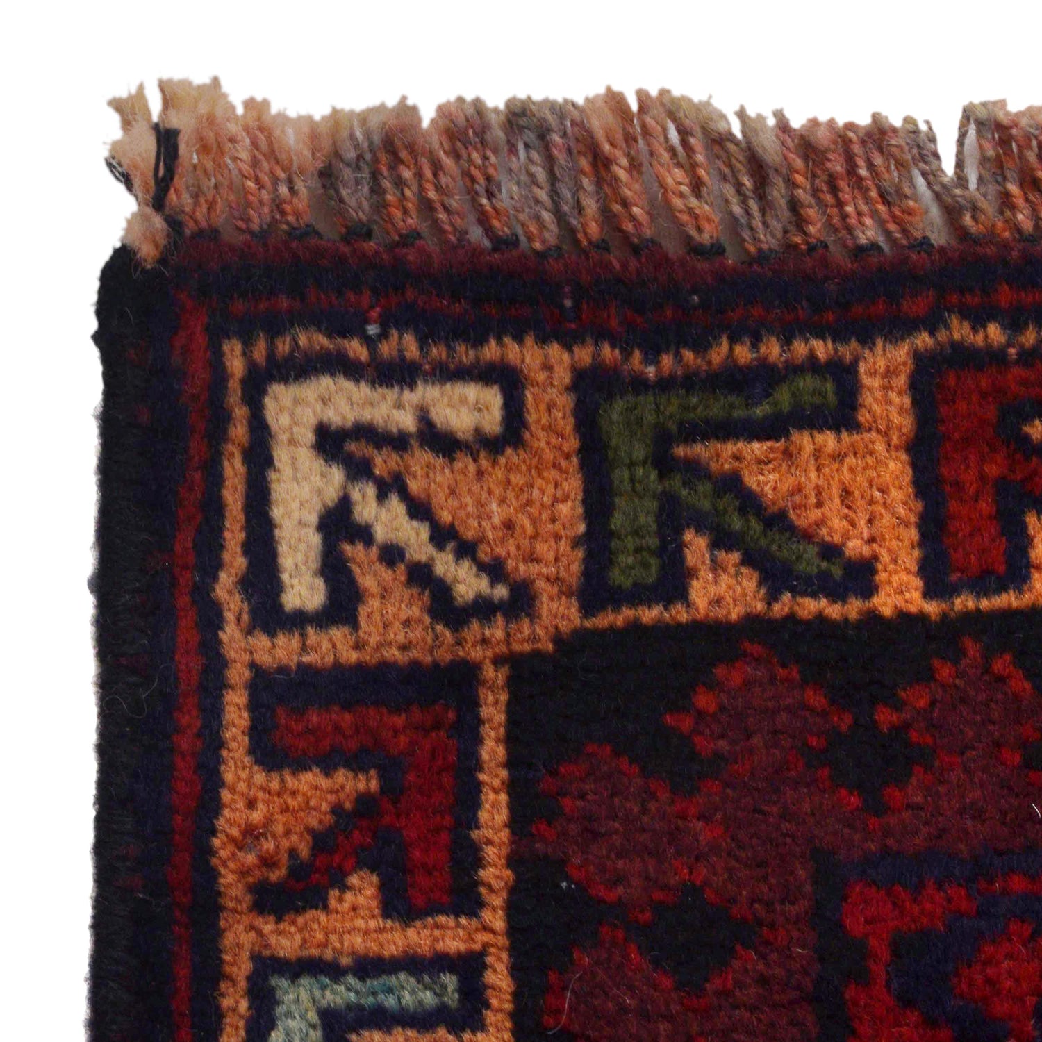Baluchi Rug Handmade Red Prayer Design 3x5 ft