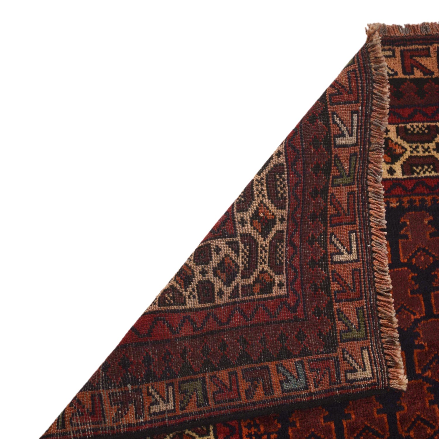 Baluchi Rug Handmade Red Prayer Design 3x5 ft