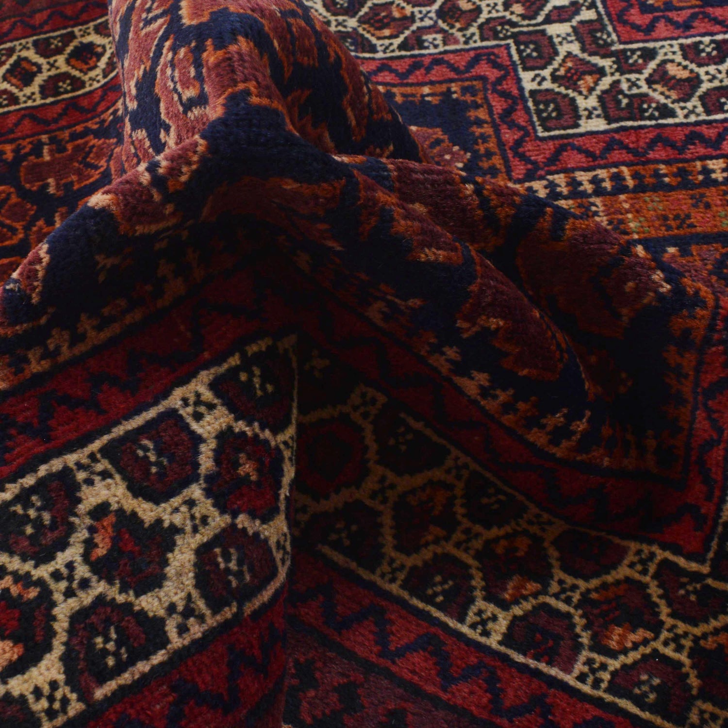 Baluchi Rug Handmade Red Prayer Design 3x5 ft