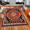 Shirazi Area Rug Handmade Multi Medallion 4x7 ft
