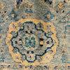 Mamluk Area Rug Handmade Blue Medallion 4x7 ft